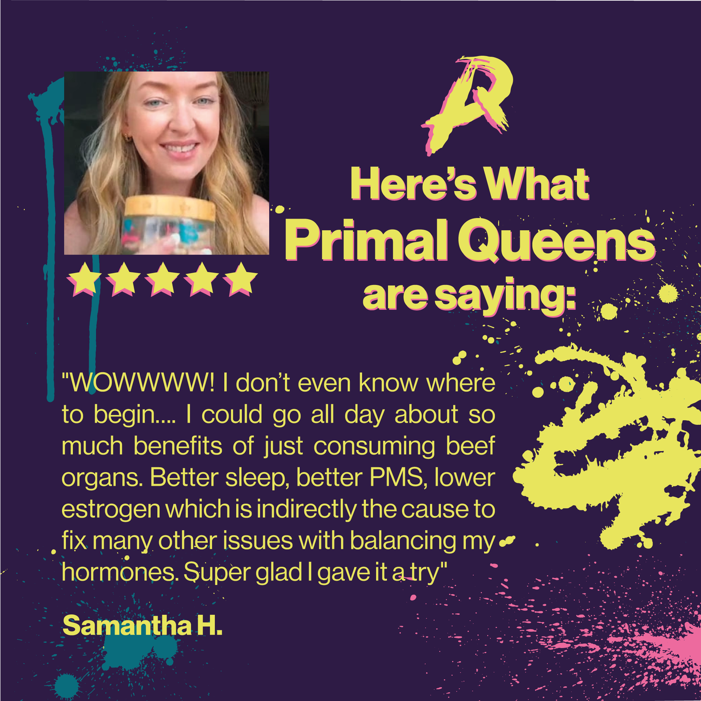 Primal Queen Beef Organ Superfood - 30 Day Supply (One Time Purchase)
