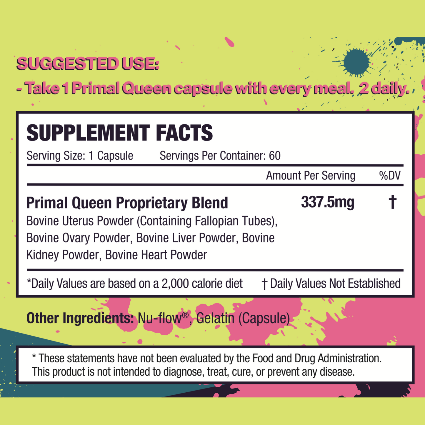 Primal Queen Beef Organ Superfood - 30 Day Supply (One Time Purchase)
